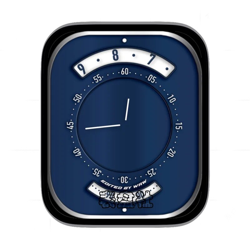 蓝底简约时分Ultra专用表盘
