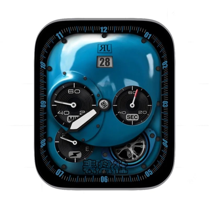 RJ蓝底机械齿轮Ultra专用表盘