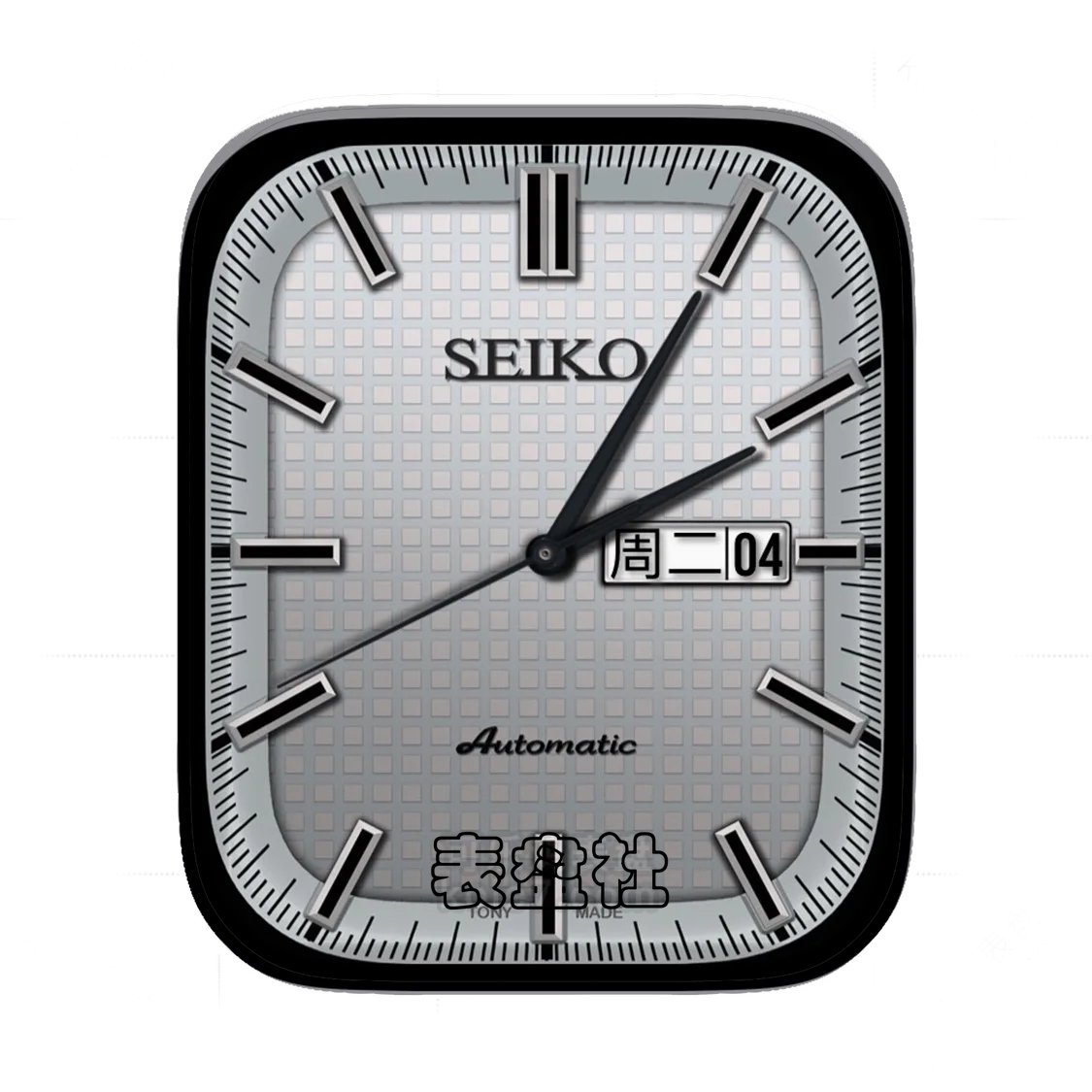 Seiko精工简约金属银Ultra专用.表盘