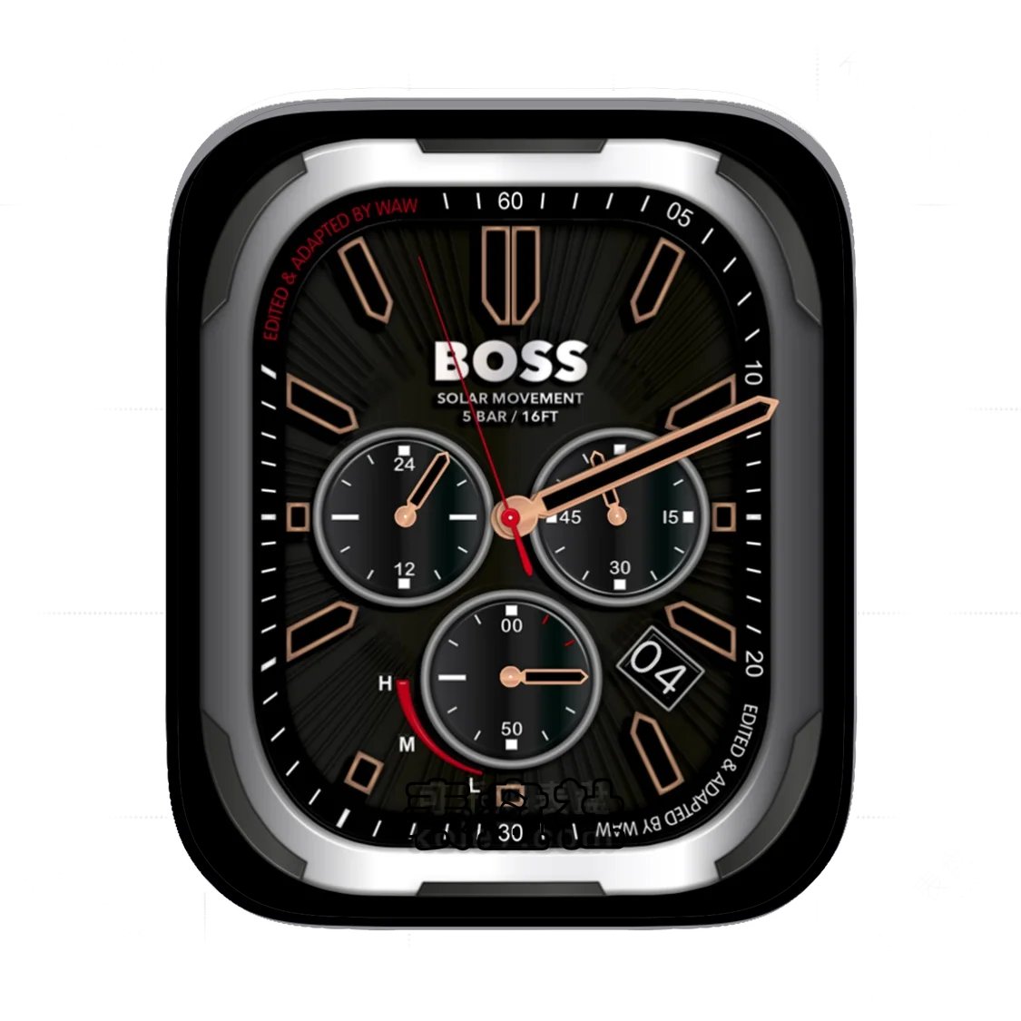 Boss波士酷黑三盘式年历Ultra专用表盘