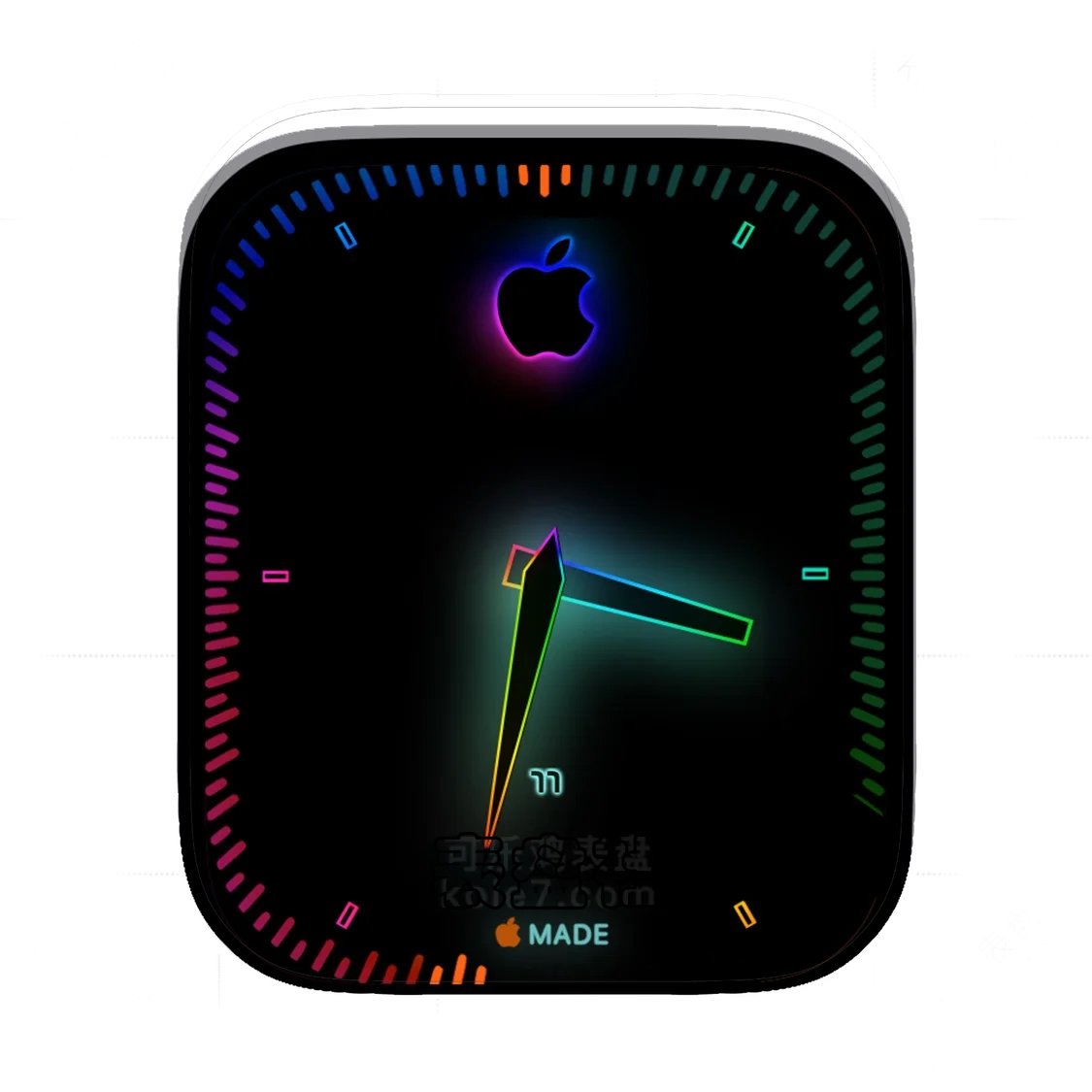 Apple苹果彩虹霓虹灯时分简约Ultra专用表盘