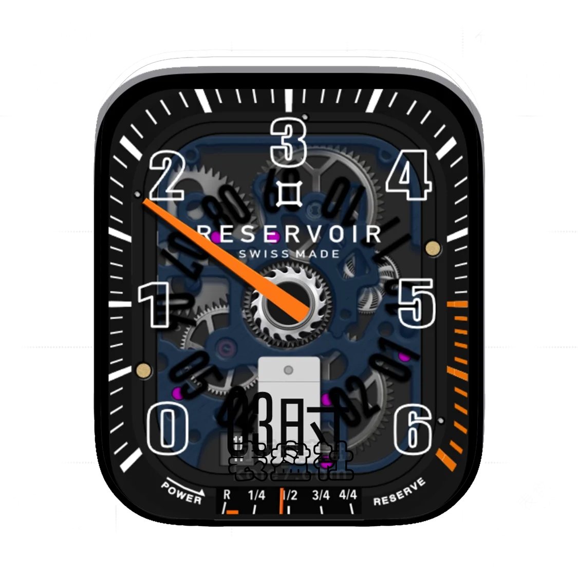 RESERVOIR锐速酷黑机械齿轮Ultra专用表盘