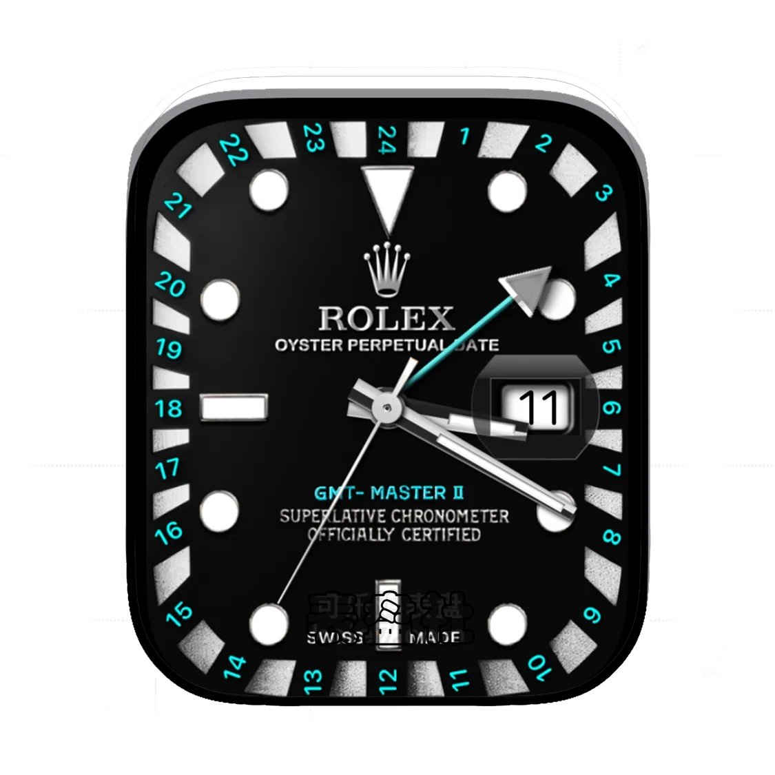 Rolex劳力士黑底简约年历Ultra专用表盘