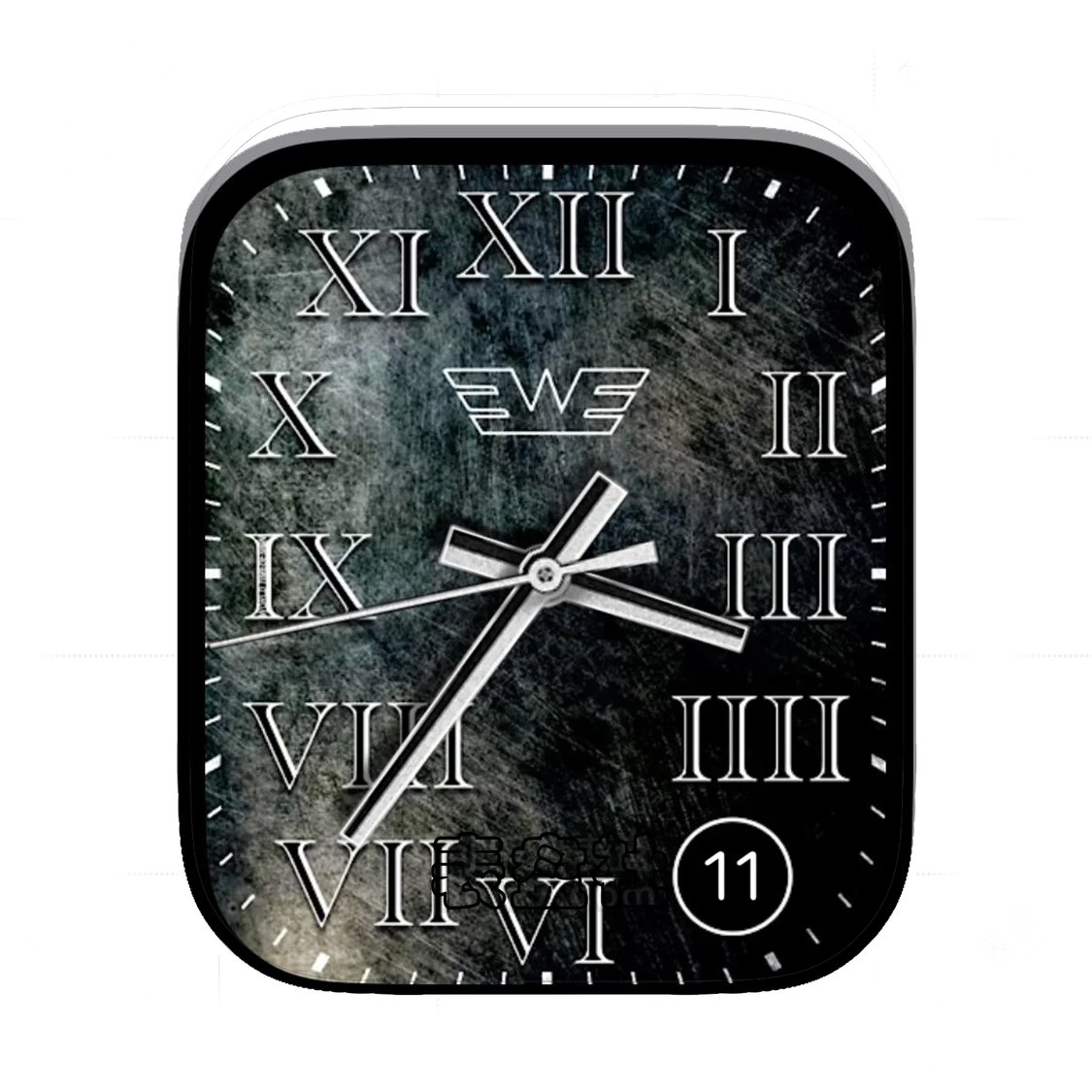 金属质感罗马数字简约年历表盘