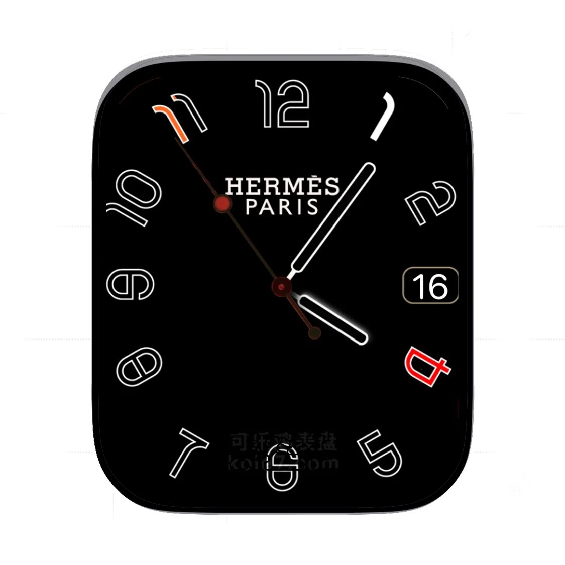 HERMES爱马仕简约数字年历表盘