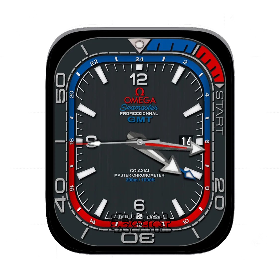 OMEGA欧米茄深蓝简约数字Ultra专用表盘