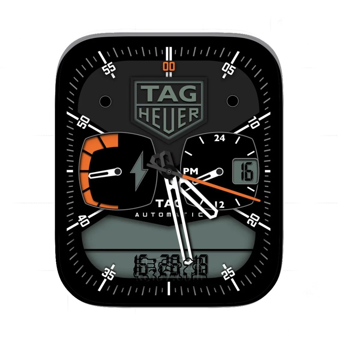 TAG HEUER泰格豪雅酷黑双盘式Ultra专用表盘