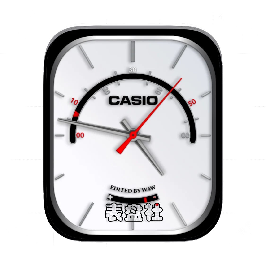 Casio卡西欧银白简约Ultra专用表盘