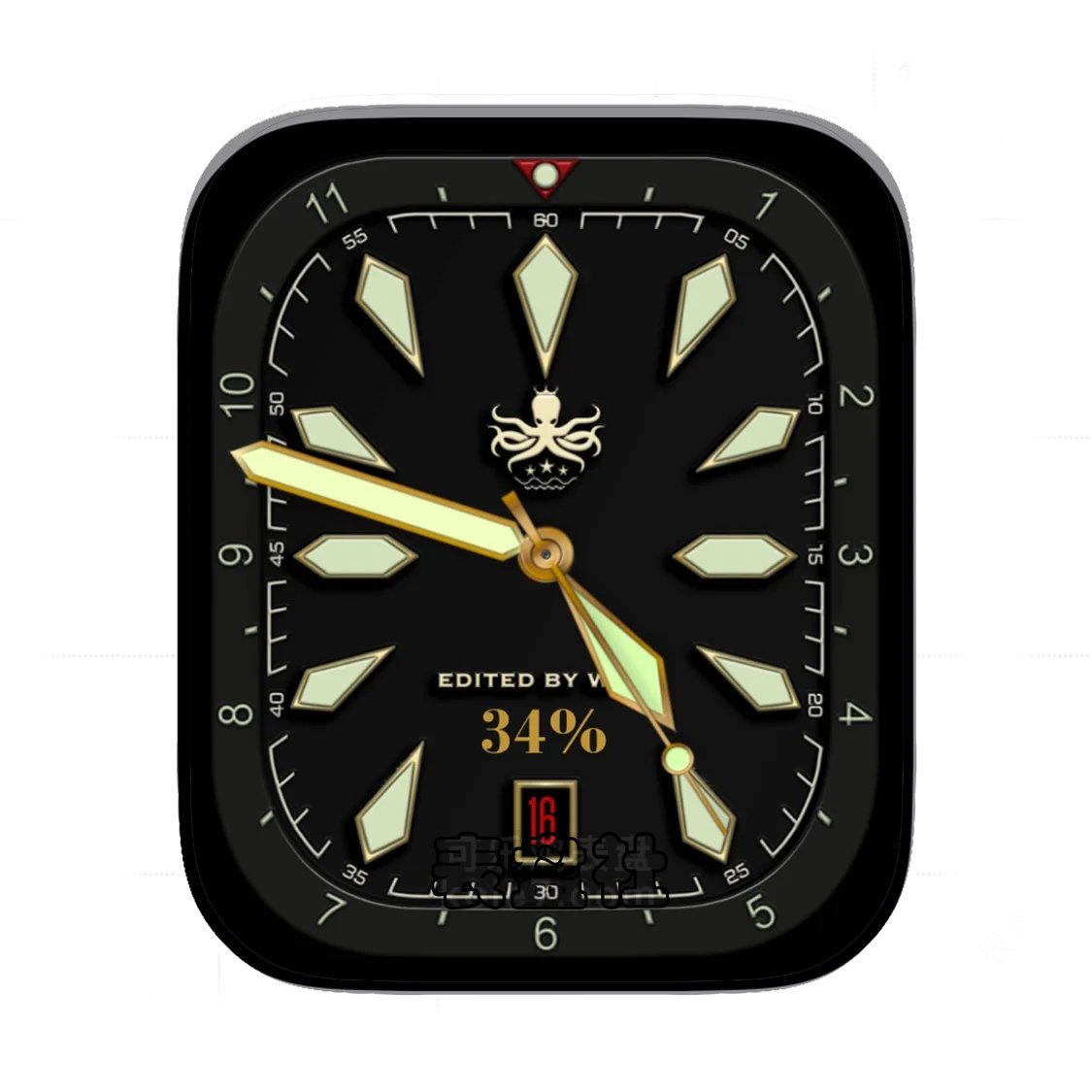 章鱼标简约数字Ultra专用表盘