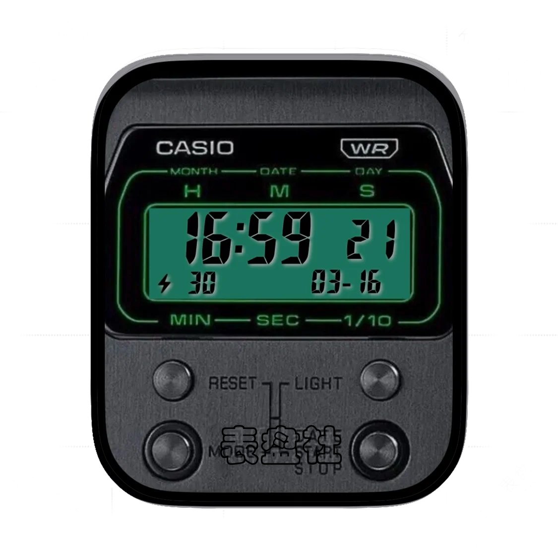 Casio卡西欧灰黑金属拉丝Ultra专用表盘