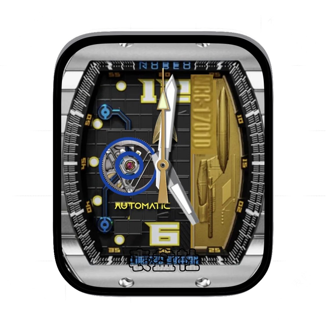 金属质感陀飞轮表盘