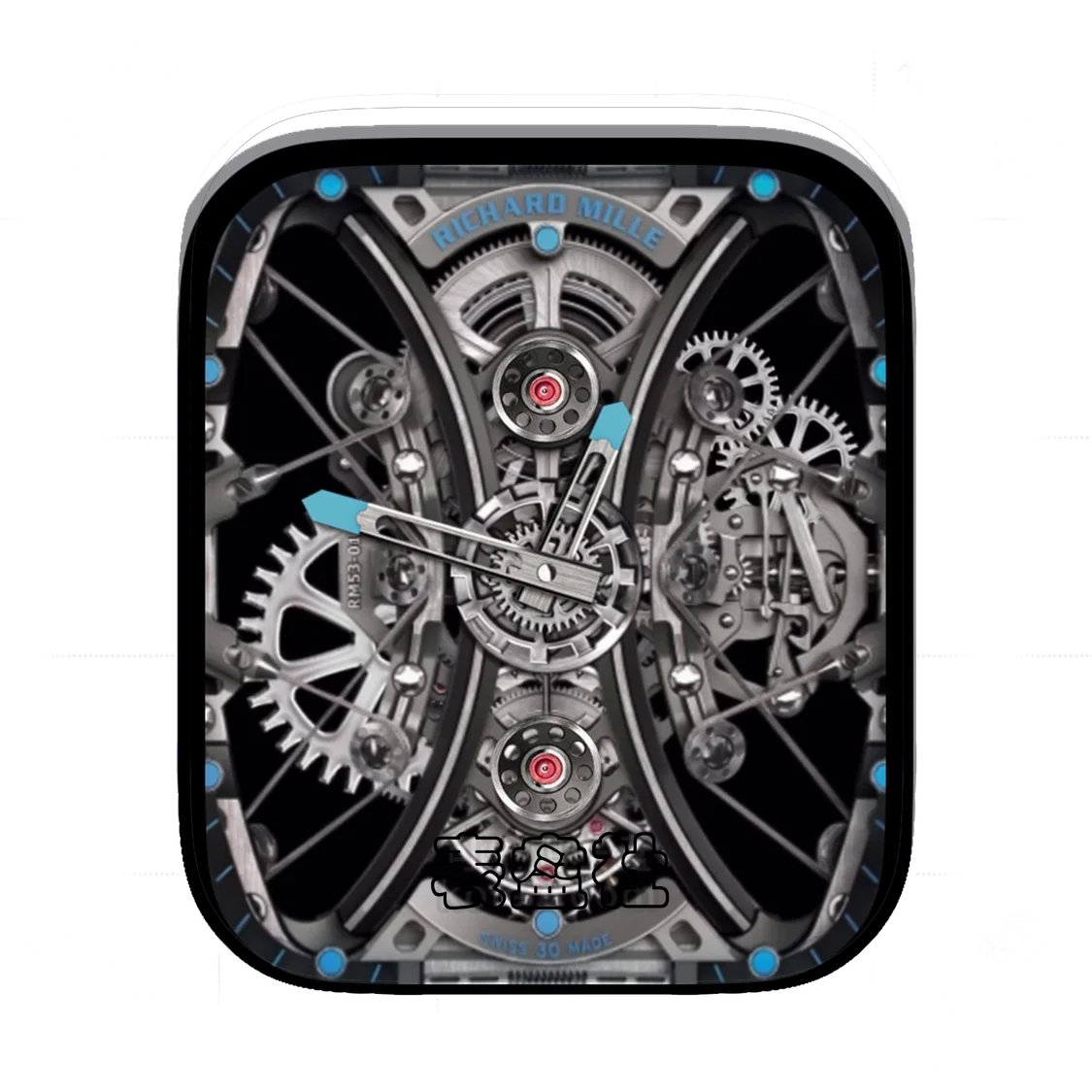 RICHARD MILLE理查德米勒高级金属齿轮质感表盘