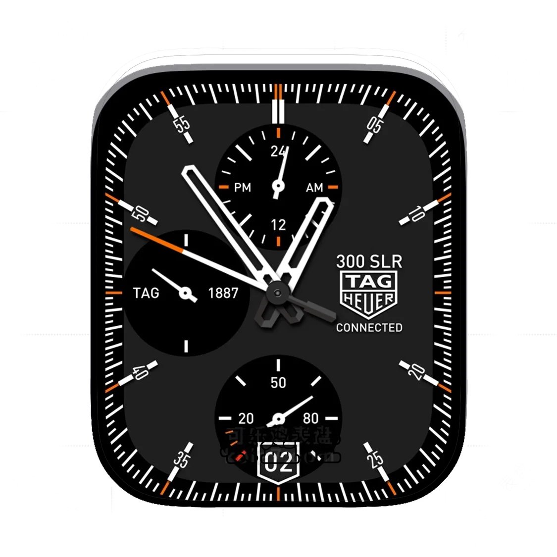 TAG-HEUER泰格豪雅酷黑三盘式Ultra专用表盘