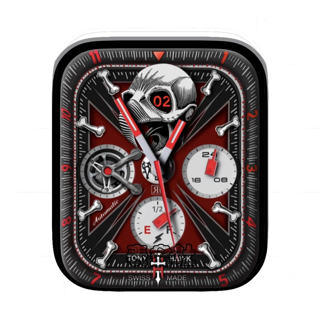 Hawk骷髅头鹰三盘式表盘