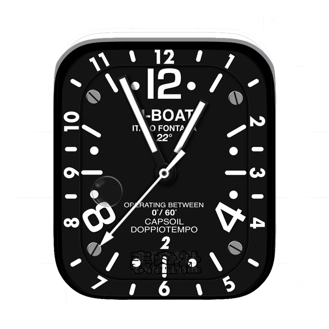 U-BOAT酷黑简约数字Ultra专用表盘