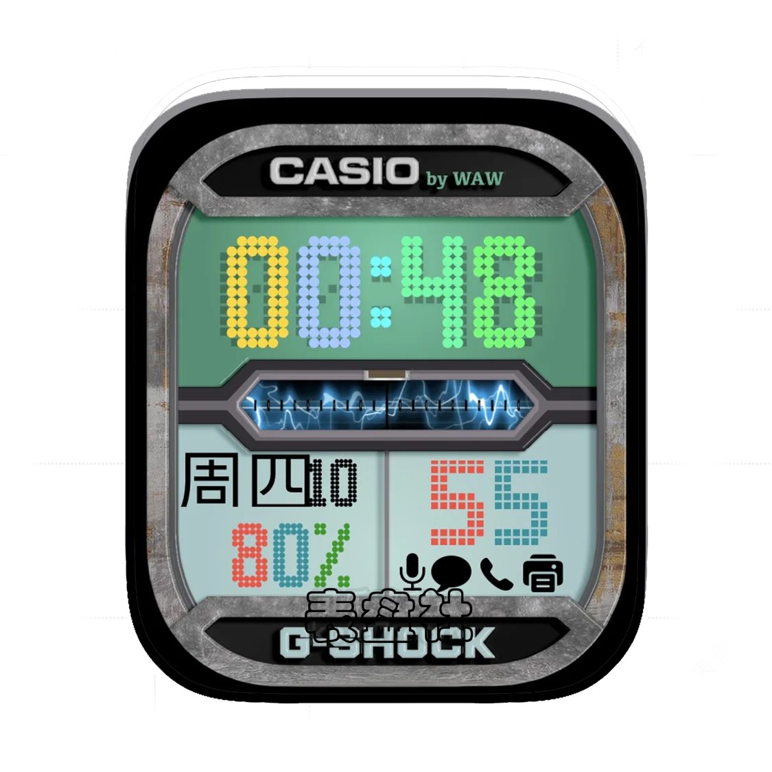 Casio卡西欧霓虹灯数字Ultra专用表盘