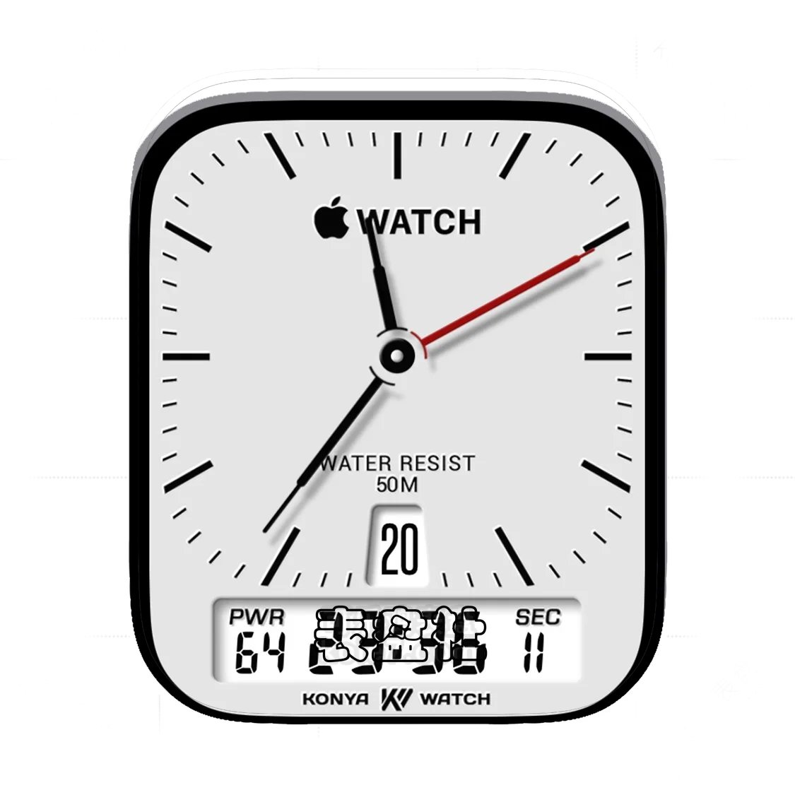 Apple苹果logo干净极简风格表盘