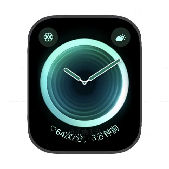 呼吸荧光圆盘动态表盘 4苹果手表iwatch壁纸表盘