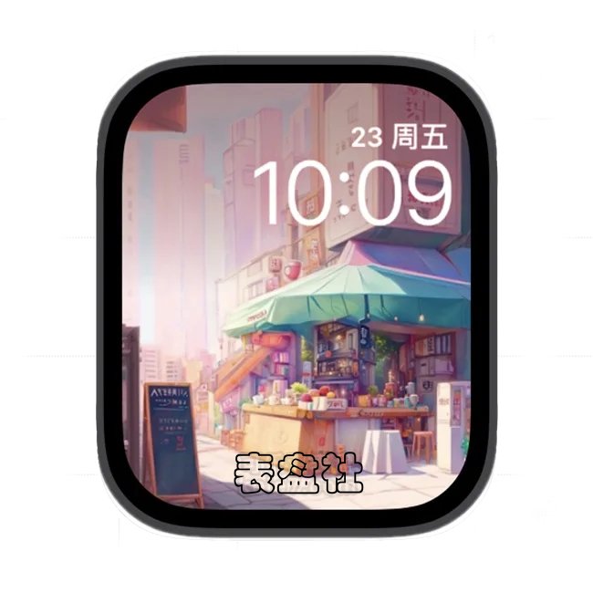 城市街巷角落苹果手表iwatch壁纸表盘