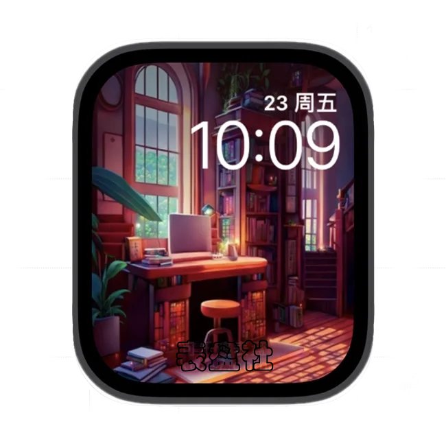西式楼房室内苹果手表iwatch壁纸表盘