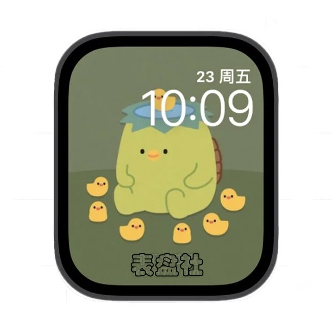 可爱小黄鸡苹果手表iwatch壁纸表盘