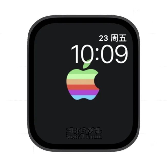 色彩苹果logo苹果手表iwatch壁纸表盘