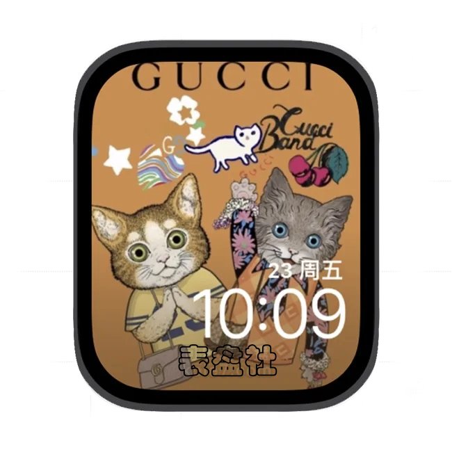 古驰猫苹果手表iwatch壁纸表盘