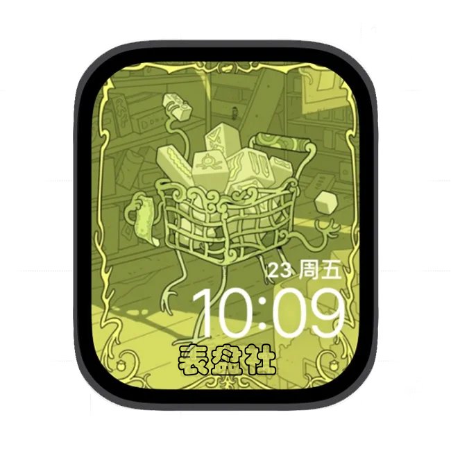 卡通购物车苹果手表iwatch壁纸表盘