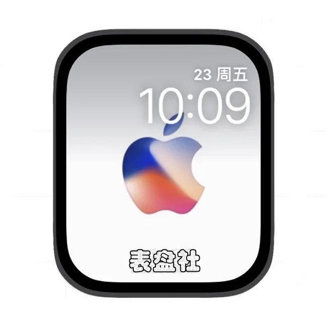 色彩苹果logo苹果手表iwatch壁纸表盘