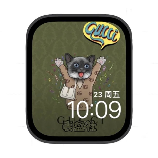 古驰猫苹果手表iwatch壁纸表盘