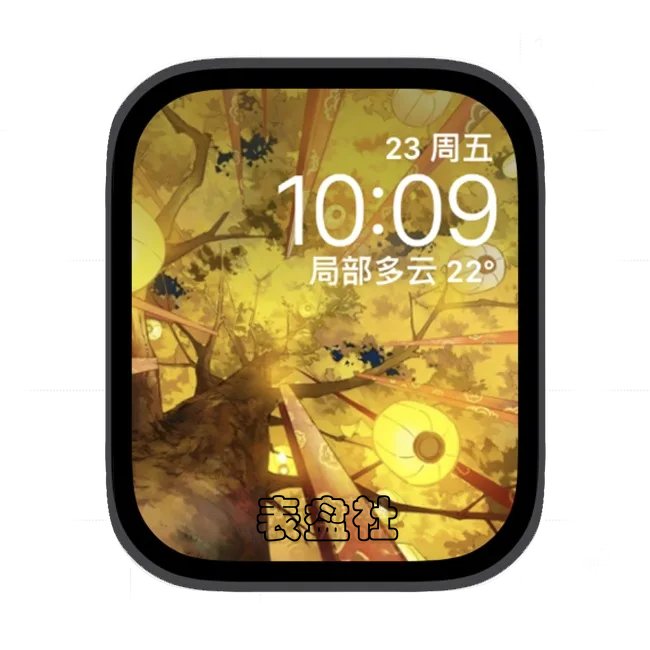 插画苹果手表iwatch壁纸表盘