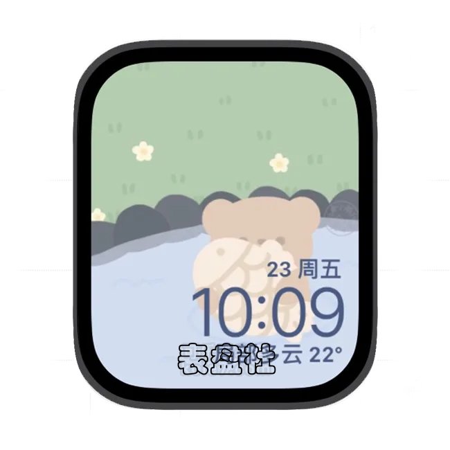 插画苹果手表iwatch壁纸表盘