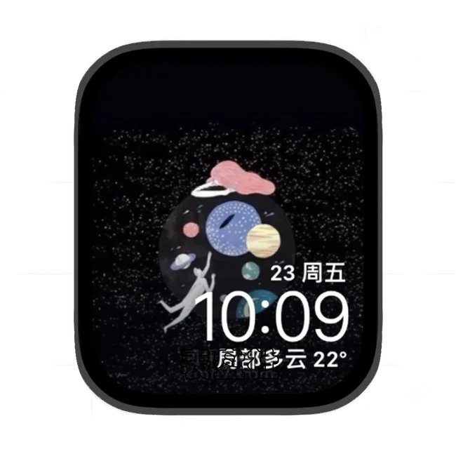 插画苹果手表iwatch壁纸表盘