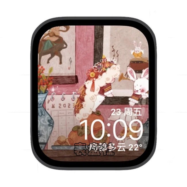 兔年新气象苹果手表iwatch壁纸表盘