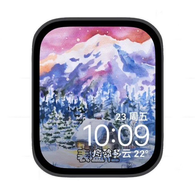 插画苹果手表iwatch壁纸表盘