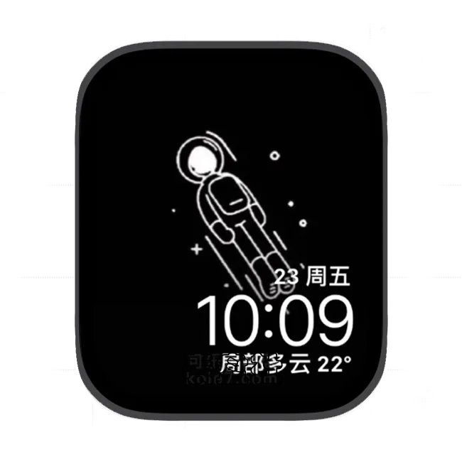 太空人苹果手表iwatch壁纸表盘