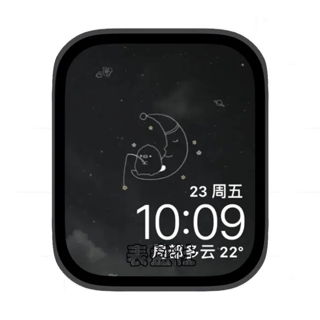 插画苹果手表iwatch壁纸表盘