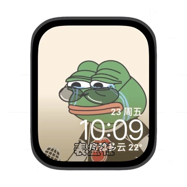 伤心蛙苹果手表iwatch壁纸表盘