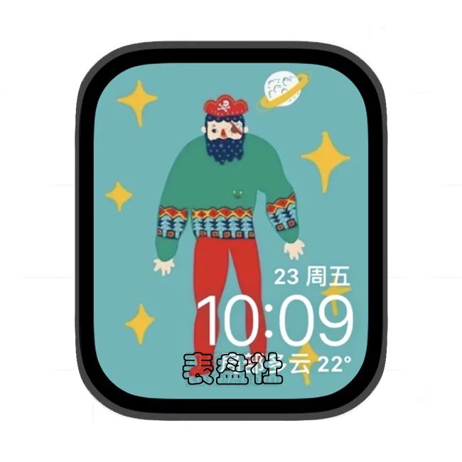 人物插画苹果手表iwatch壁纸表盘