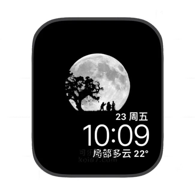 插画苹果手表iwatch壁纸表盘