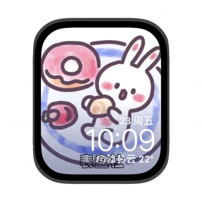 大展宏兔苹果手表iwatch壁纸表盘