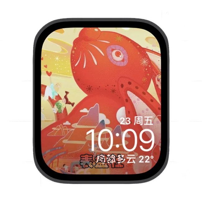 兔年大展宏兔苹果手表iwatch壁纸表盘