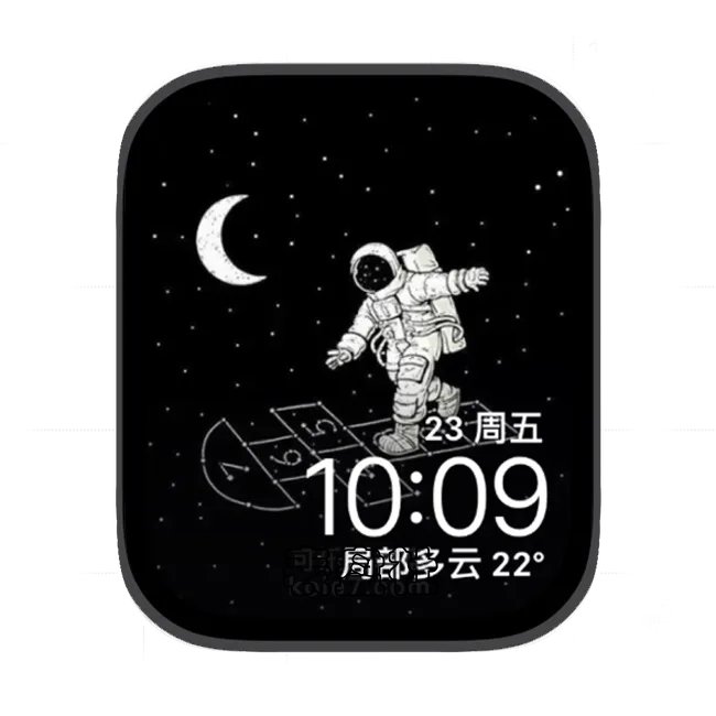 太空人苹果手表iwatch壁纸表盘