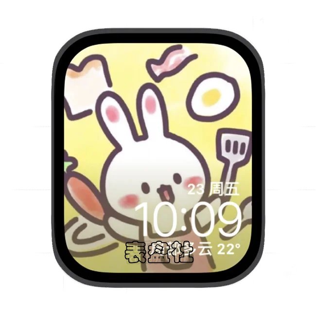 小白兔苹果手表iwatch壁纸表盘