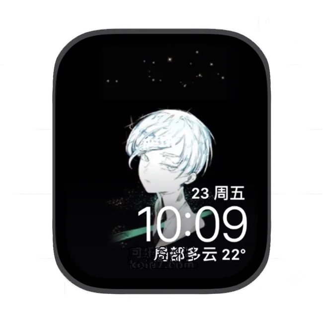 人物插画苹果手表iwatch壁纸表盘