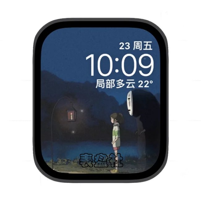 人物插画苹果手表iwatch壁纸表盘