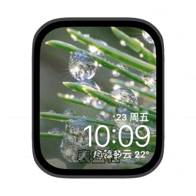 露珠苹果手表iwatch壁纸表盘