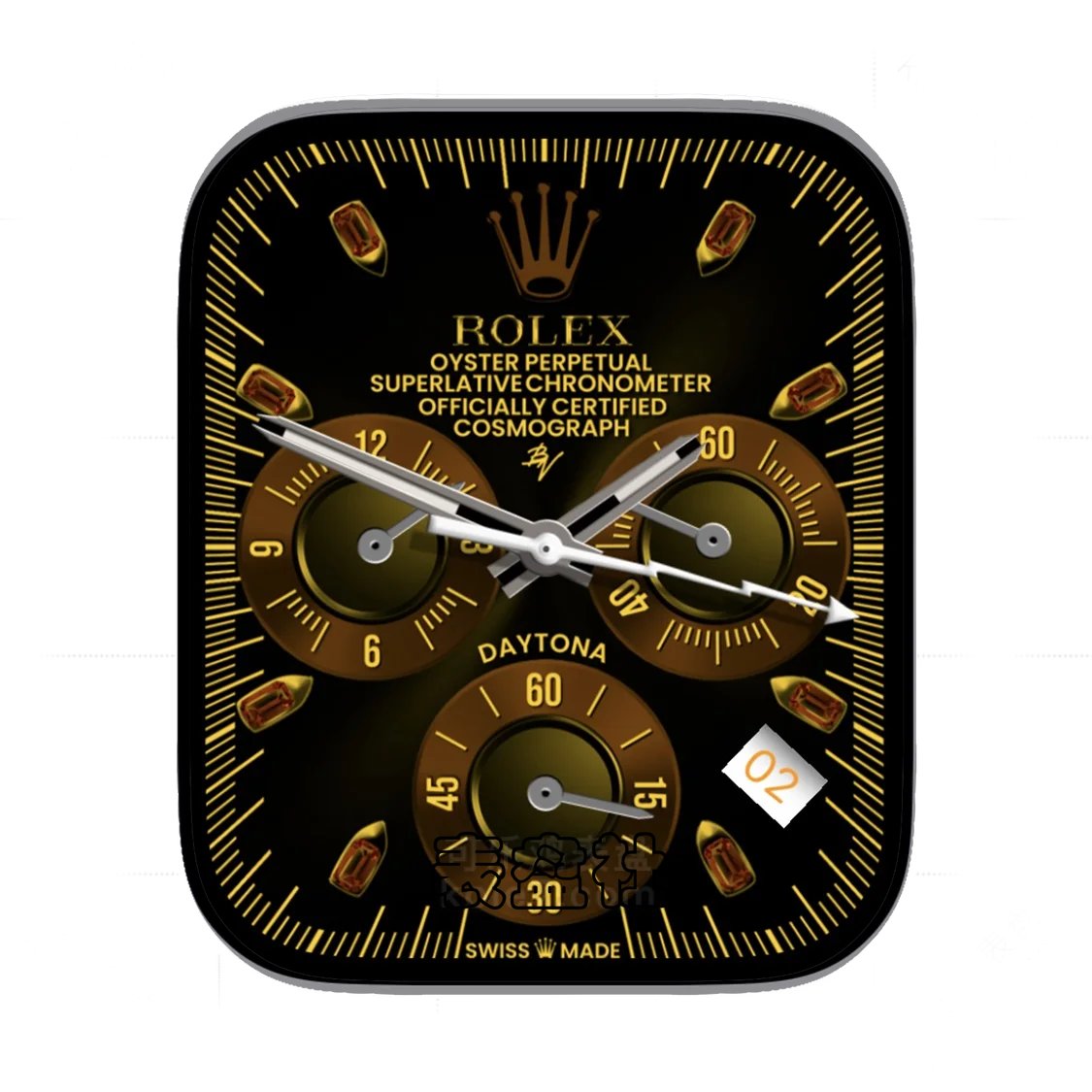 Rolex Daytona劳力士迪通拿三盘水年历表盘