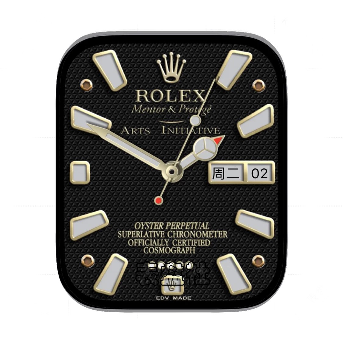 Rolex Mentor劳力士酷黑三棱简约表盘