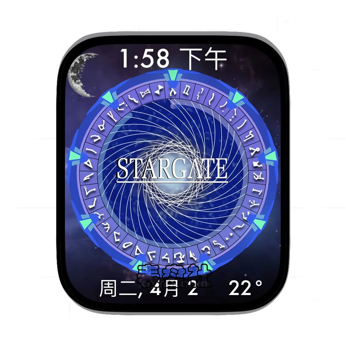 STARGATE炫酷星际之门简约表盘